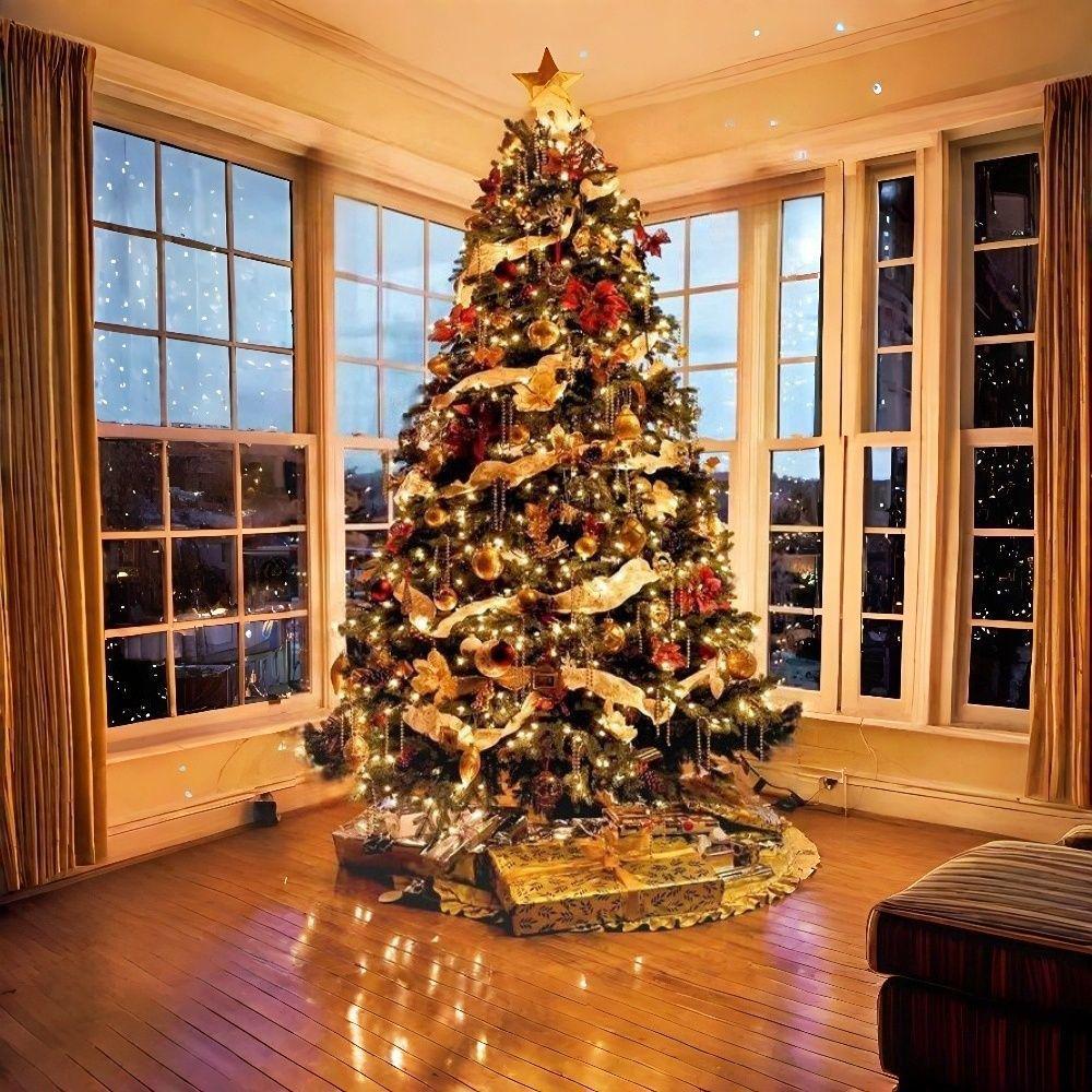 Christmas Tree & Decoration Set: 1.5/1.8/2.1/3M Sizes for Home & Mall Decor