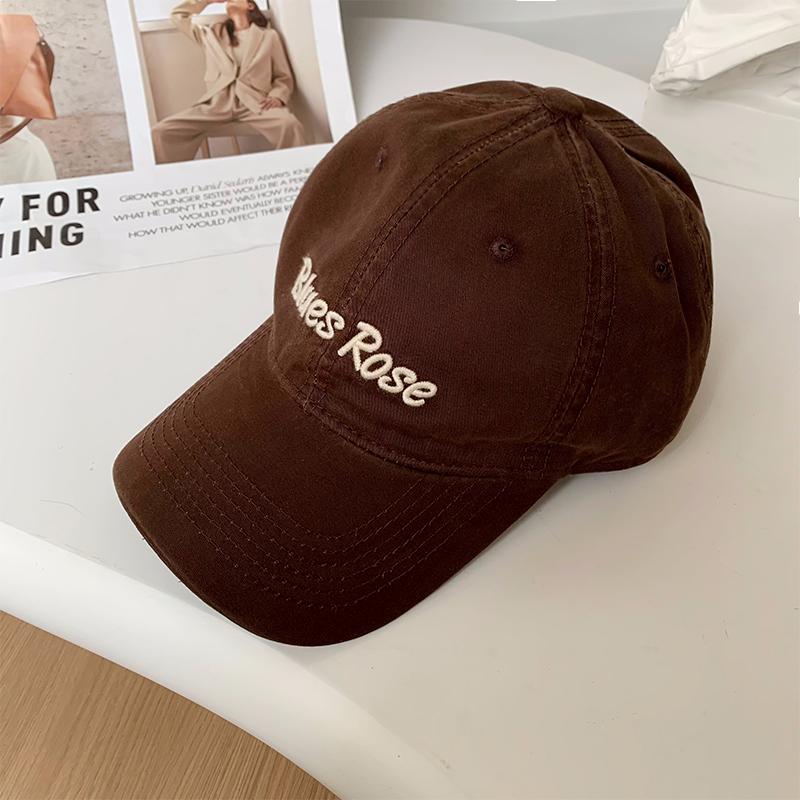 Spring and Summer Women's Versatile Trendy Baseball Cap Men's Outdoor Sunscreen Visor Hat Letter Embroidery Soft Top Cap