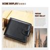 Anti Theft Brush Genuine Soft Retro Wallet Men's Top Layer Cowhide High-end Leather Multifunctional