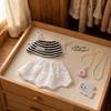 10cm doll Striped Camisole Set Tie Straps Lace Skirt Outfit Ruffled Hem Clothes