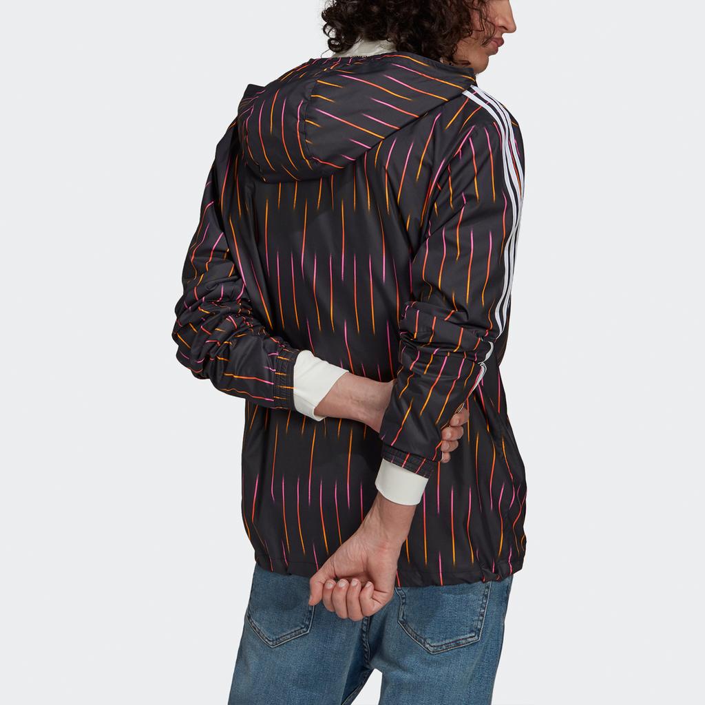 Adidas Juventus Fotbalový Tréninkový Větrovka s Kapucí a Logem Pánské Svrchní Oblečení Černá GR2901