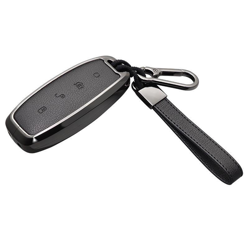 BYD D9 & N7/N8 Men's High-End Key Case with Keychain - Simple Car Accessory