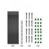 Garden Hoops Kits for Netting Tunnel Garden Hoops Greenhouse Frame Flexible Tunnel Arch Crop Protection Hoops for Raised Beds