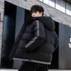 Roupas de inverno masculinas novas de tamanho grande, jaquetas de inverno, roupas acolchoadas de algodão Rong de penas com capuz, algodão acolchoado juvenil masculino espessado
