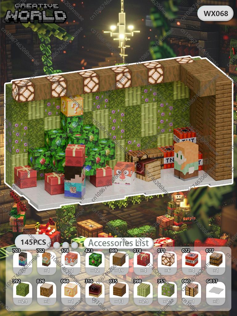 Magnetic Building Blocks Mine World Magnet Cube Sets for Boy Girl Kid Age 3+ DIY Pixel style Model Base plate STEM Toy Baseplate