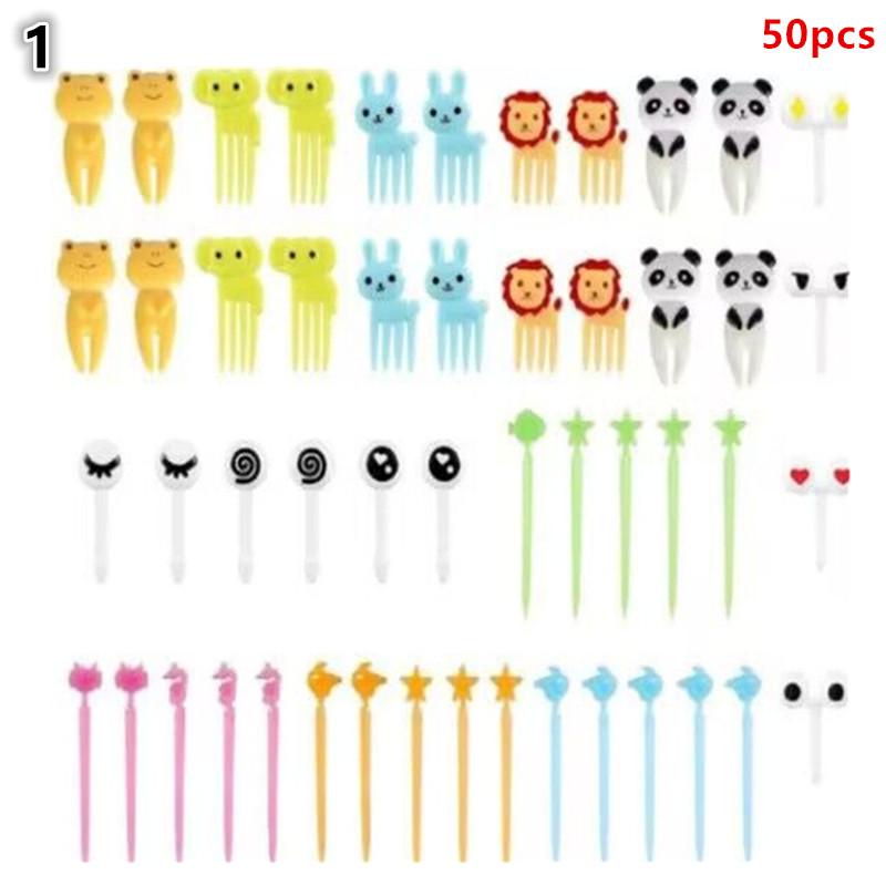 

Animal Fruit Shaped Forks For Kids Children Diy Mini Food Picks Cute Cartoon Cake Snack Dessert Toothpicks For Lunch Box Decor 1