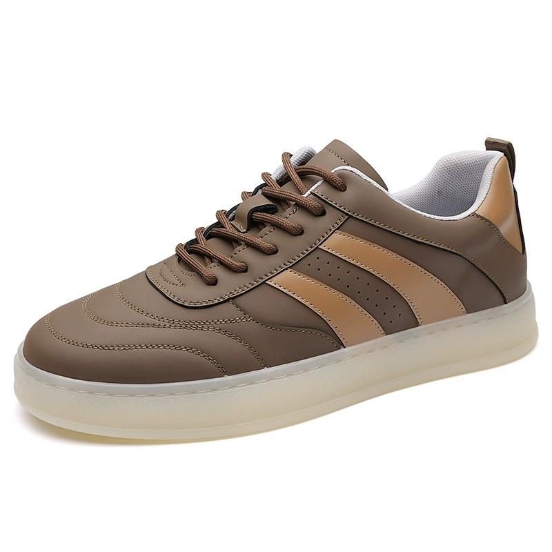 Khaki Flat Shoes Comfortable in All Seasons Breathable Versatile Men's Casual Shoes High-end Luxury Sneakers Man 2026