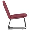 Lounge Chair Burgundy Red 52 X 75 X 76 Cm Fabric