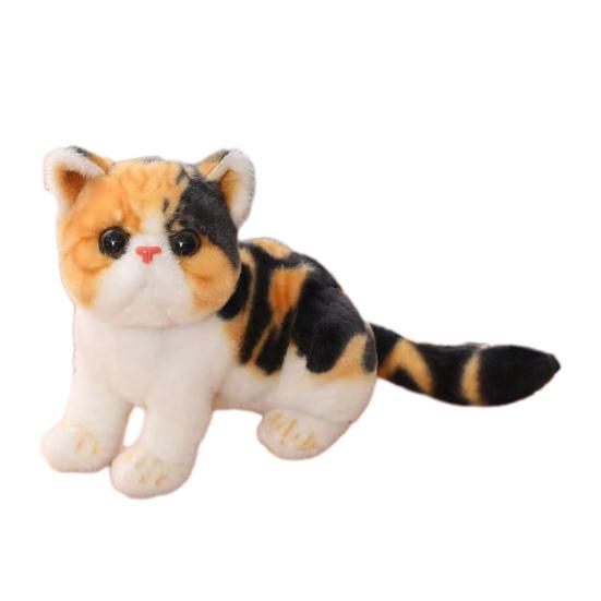 Simulated Kitten Plush Doll Lifelike Stuffed Animal with Air-Purifying Bamboo Charcoal Skin-friendly Cat Plushies Gifts for Girls Boys