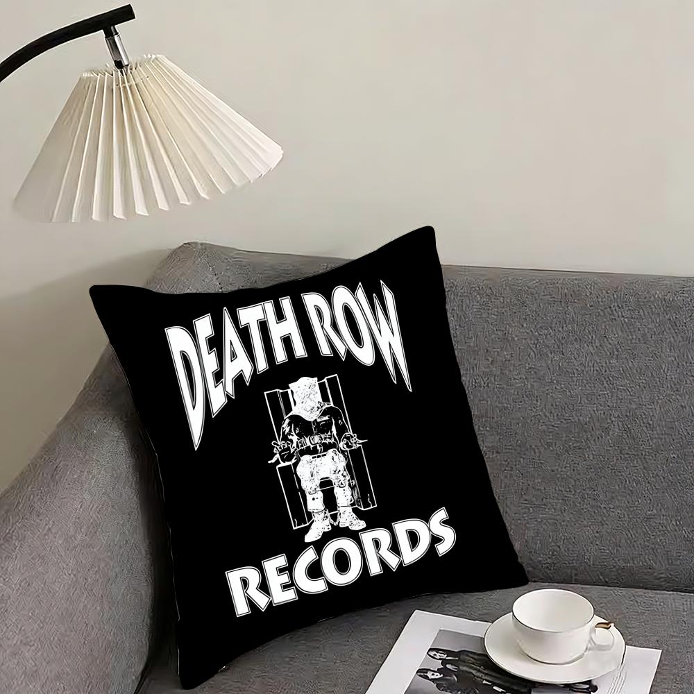 D-Death Row R-Record Record Label Cushion Cover Pillowcase Ultra Soft Skin Friendly Fabric Cloud Like Comfort & Concealed Zipper