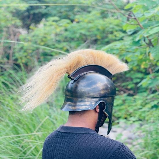 Coif Corintian Coif Spartan Coif Grecesc pentru Costume și Expoziție Cel Mai Bun Cadou Pentru El