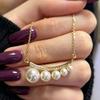 Elegant French Retro Pearl Necklace - Fashionable Light Luxury Clavicle Chain, 2026 Irregular Design for Women