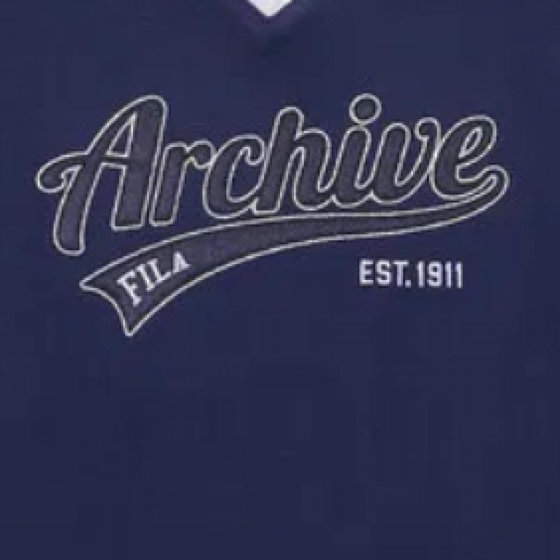 [fila Kids] V Neck Transformation Sweatshirt  Fk2pog3402f Nay  q0zFk2pog3402fNay