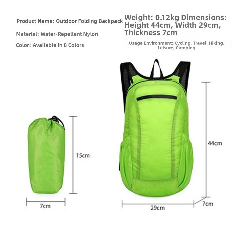 Waterproof Mountaineering Packable Backpack Sports Travel Daypack Bag  For Men Women