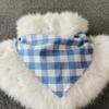 Anime Furry Cosplay Bandana Scarf Adults - Cute Plaid Triangle Neck Bib Japanese Style Costume Accessory