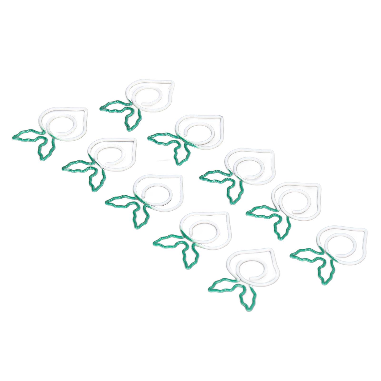 

100 Pcs Shaped Paper Clips 2 Color Metal Material Light Portable Electroplating Process Easy