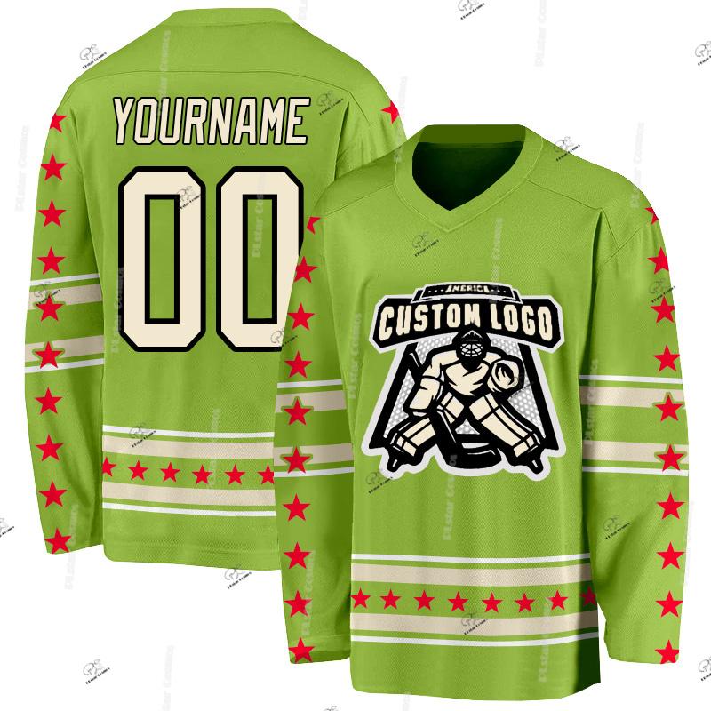 Custom Name Team Suits Gradient Graffiti Colorful Vintage Retro Breathable Pullover 3DPrint Casual V-Neck Hockey Jersey Shirts J
