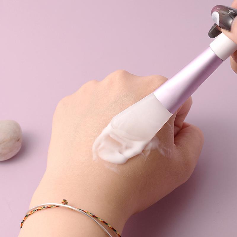 1/2Pcs White Makeup Silicone Facial Mask Brush Professional Mud Cream Brushes Diy Skin Care Foundation Gel Cosmetic Beauty Tool