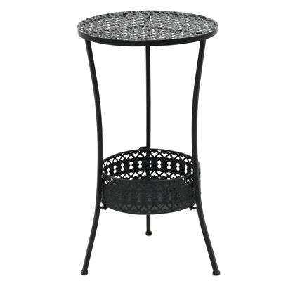 Vidaxl Bar Table, Black, 40 X 70 Cm, Metal