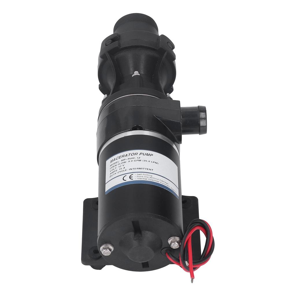 Waste Water Pump RV Sewerage Pump Self Priming Low Noise for Marine Boat RV Toilet Agricultural