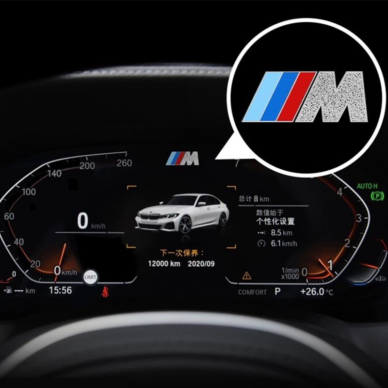 Metall-Emblem Auto-Deko Aufkleber Reflektierend Auto-Scheibenwischer-Aufkleber Für BMW M Power Performance M3 M5 X1 X3 X5