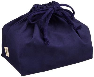 Tatsumiya HAKOYA Large Drawstring Navy 02457 Bag, Blue,