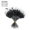 300Pcs Float Fishing Bobber Black Fishing Gear Anti-Strand Space Bean Silicone Connector Fish Line Stopperan