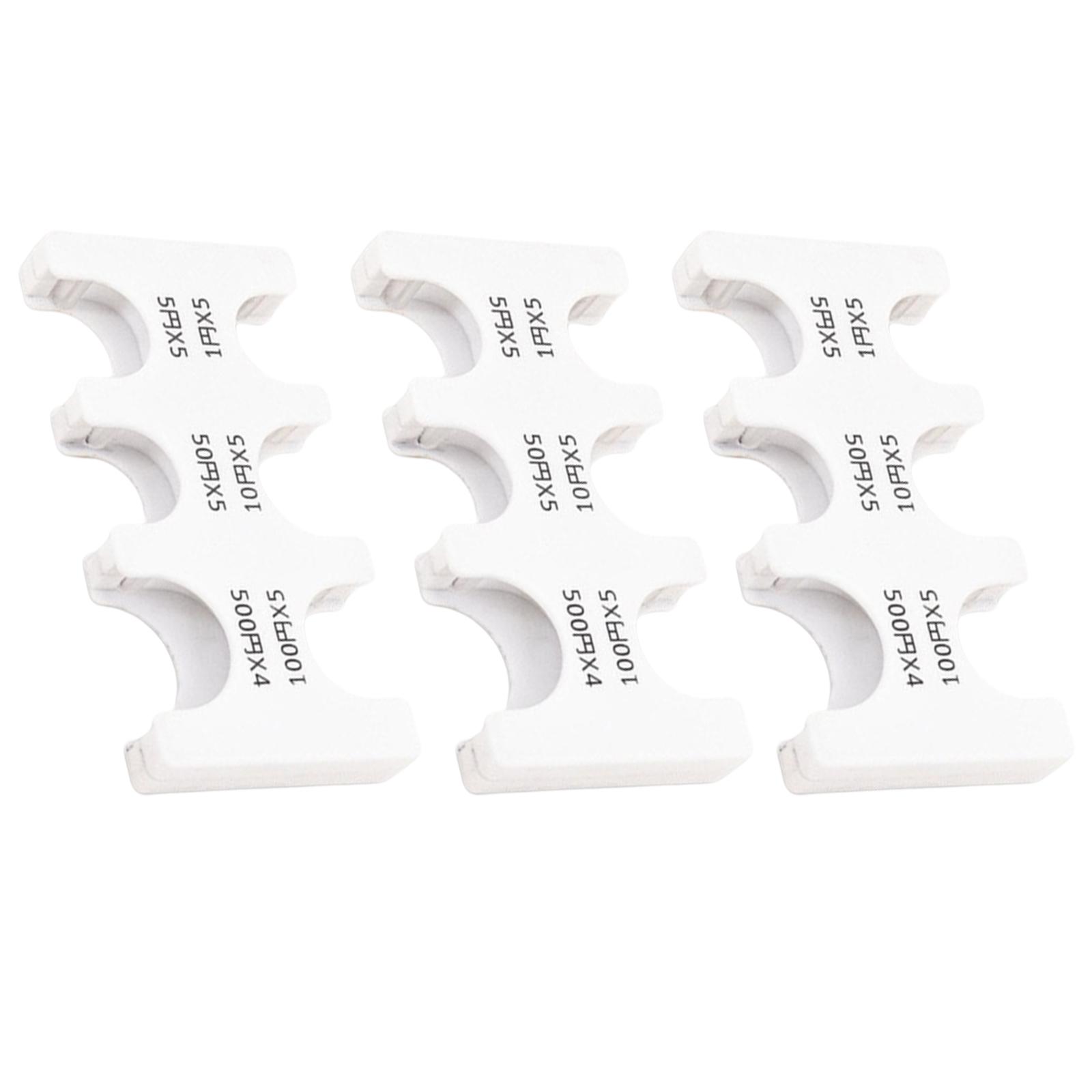 

3 шт. японских иен монет органайзер жесткий футляр портативный монетоприемник с 6 слотами для эффективного хранения и быстрого доступа белый