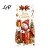 Home Holiday Decoration Christmas Window Clings Cute Snowman Santa Penguin Reindeer Stickers for Removable Festive Wall Art Glass Reusable