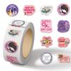 Cartoon Festival Gift Stickers - 500/Roll for Journals and Sealing