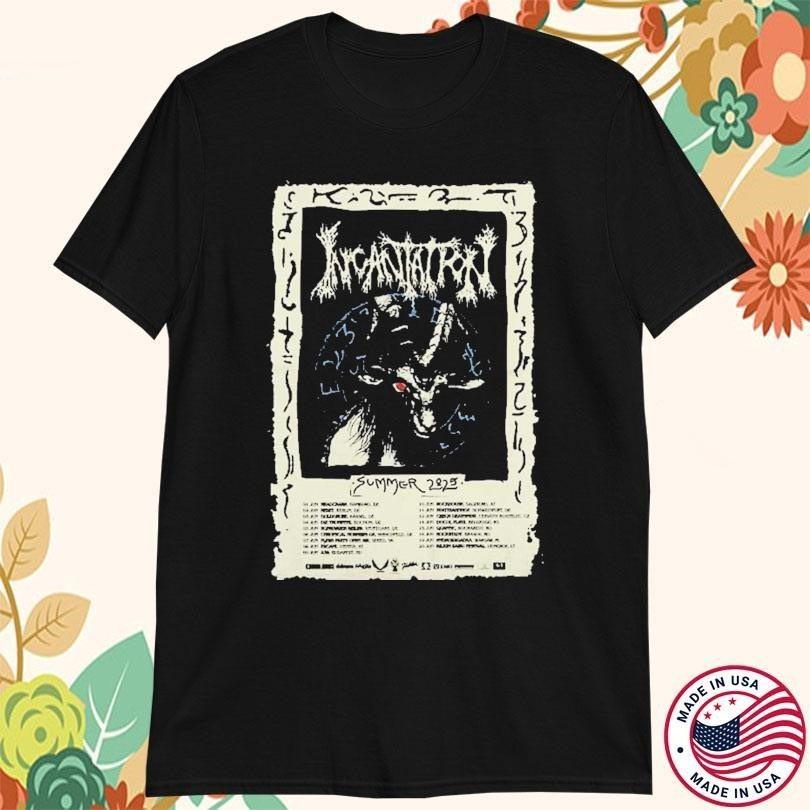 Incantation Summer Tour 2025 Heavy Cotton Black S-5XL T Shirt MC514 XXXL