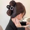 Retro Flocking Star Hair Claw Clip Female Vintage Large Plate Hairpins Barrettes Shark Clip Headdress For Women Hair Accessories