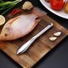 Skrobak do łusek Ergonomiczny uchwyt ze stali nierdzewnej Środek do usuwania łusek ryb Ostry skaler do skór rybich w kształcie zęba piłokształtnego do domowej kuchni
