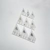 Pro Quilting Ruler Clear Acrylic Patchwork Ruler 90° Double Strip for Easy High Precision Cutting Sewing 6/8/10/18 Inch