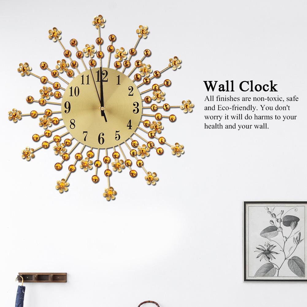 European Flower Shaped Wall Clock, Unique Ing Clock for Bedroom or Living Room, Ideal for Friends and Families