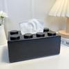 Spring Building Block Tissue Box Wall-mounted Paper Holder Bathroom Waterproof Face Towel Storage Box Punch-free Tissue Boxes