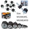 4/8pcs Anti Vibration Silentblock Boat Car Bobbin Rubber Mounts Male Tools M3 M4 M5 M6 M8 M10 Rubber Mounts Shock Damper