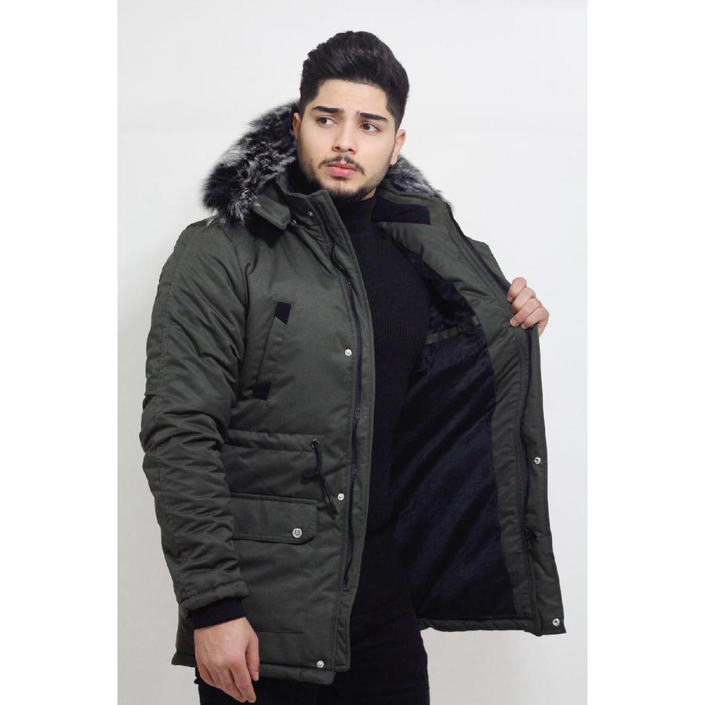 Bill Fur Lined Hooded Coat