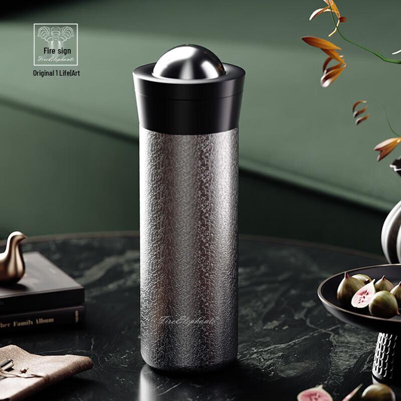 Huoxiang One-Key Open Titanium Crystal Insulated Thermos