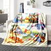 Winnie Pooh Friends Flannel Blanket Super Soft Warm Cozy Blanket For Sofa Bed Office Travel Allseason Home Decor Gift