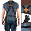 Fartuchy Stenffy z płótna bawełnianego, Wiele kieszeni, Regulowany fartuch z krzyżowym tyłem do odciążania, Fartuchy do BBQ, do kawiarni i szefa kuchni dla mężczyzn