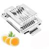 Manual Cutting Boiled Egg Slicer Heavy Duty Metal Sectioner Cutter Mold Meal Preparation