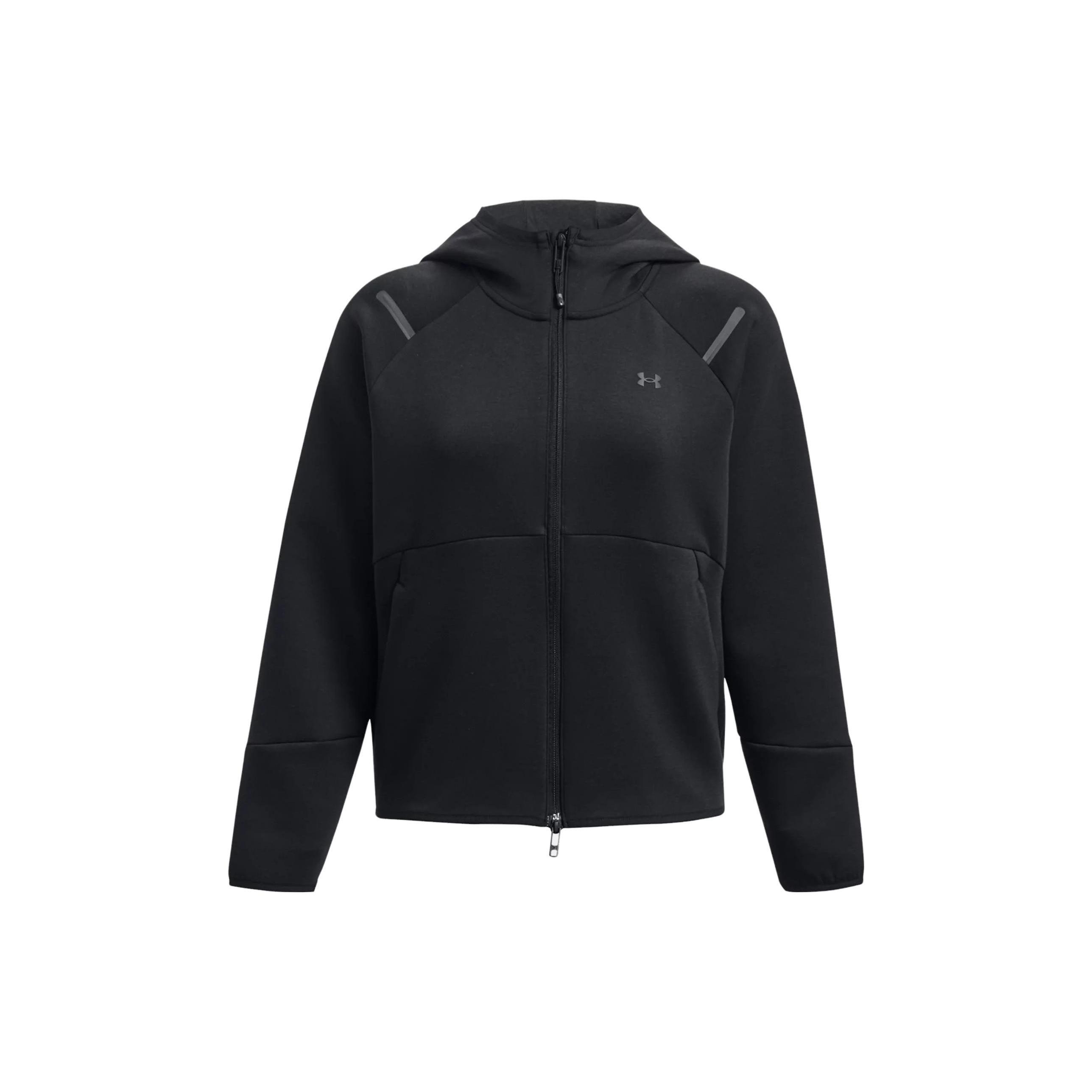 

Under Armour Solid Color Zip-Up Hoodie Women Jackets Black 1379842-001 XL