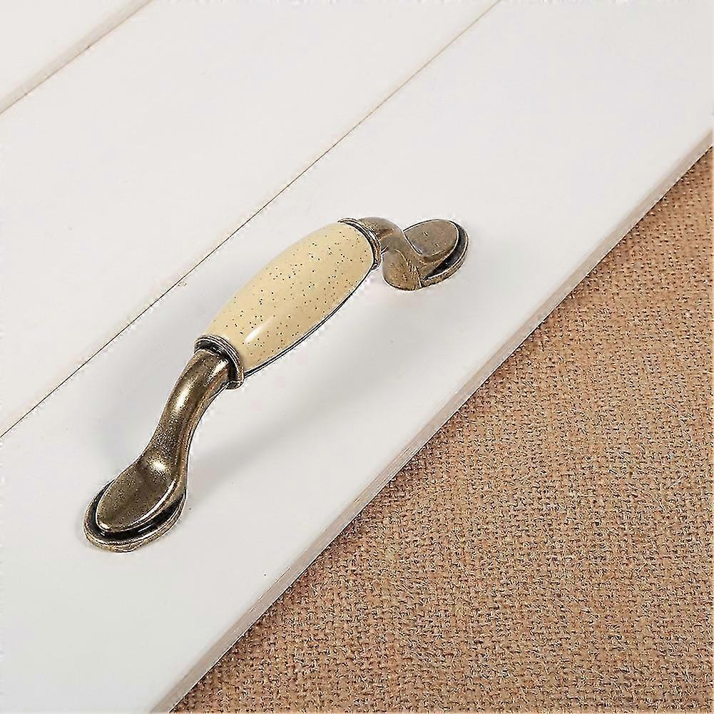 Door handle ceramic bronze kitchen cabinet cabinet wardrobe hole distance 96 mm P4 26-27s