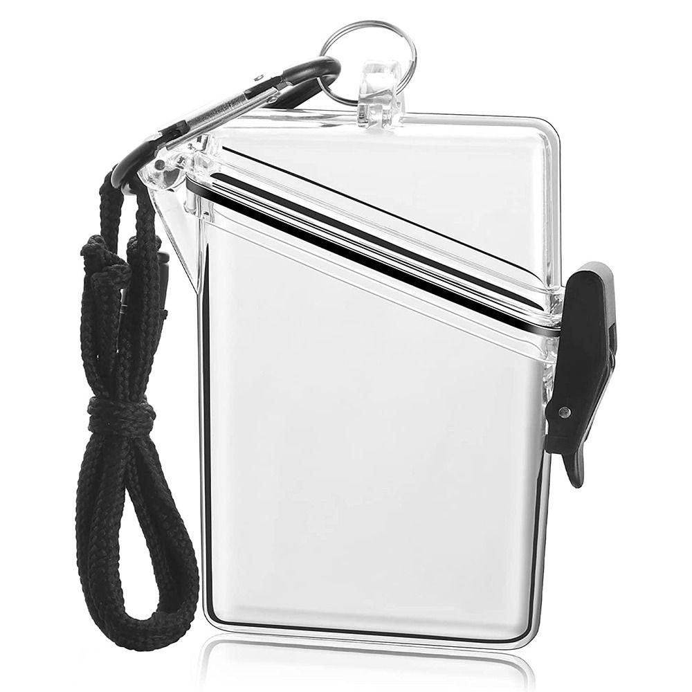 

Cards Keys Coin Holder Case Dry Box Waterproof Case Clear
