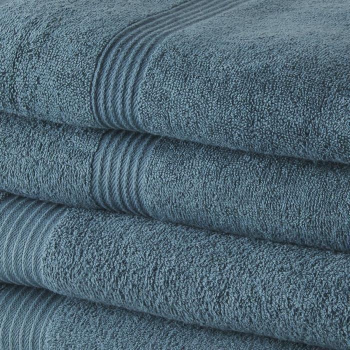 2 TODAY Bath Towels 50x90 + 2 Bath Sheets 70x130 Cm 100% Cotton - Peacock