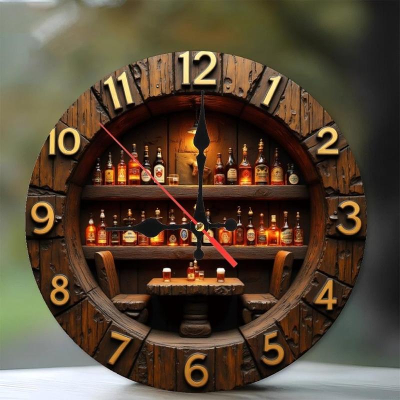Unique Acrylic Wall Clock Quiet Operations Contemporary Art Decors For Home Enhancement J0MC