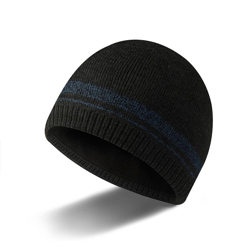Light board knitted hat Winter men's wool hat Brimless pullover hat Cold hat can be designed