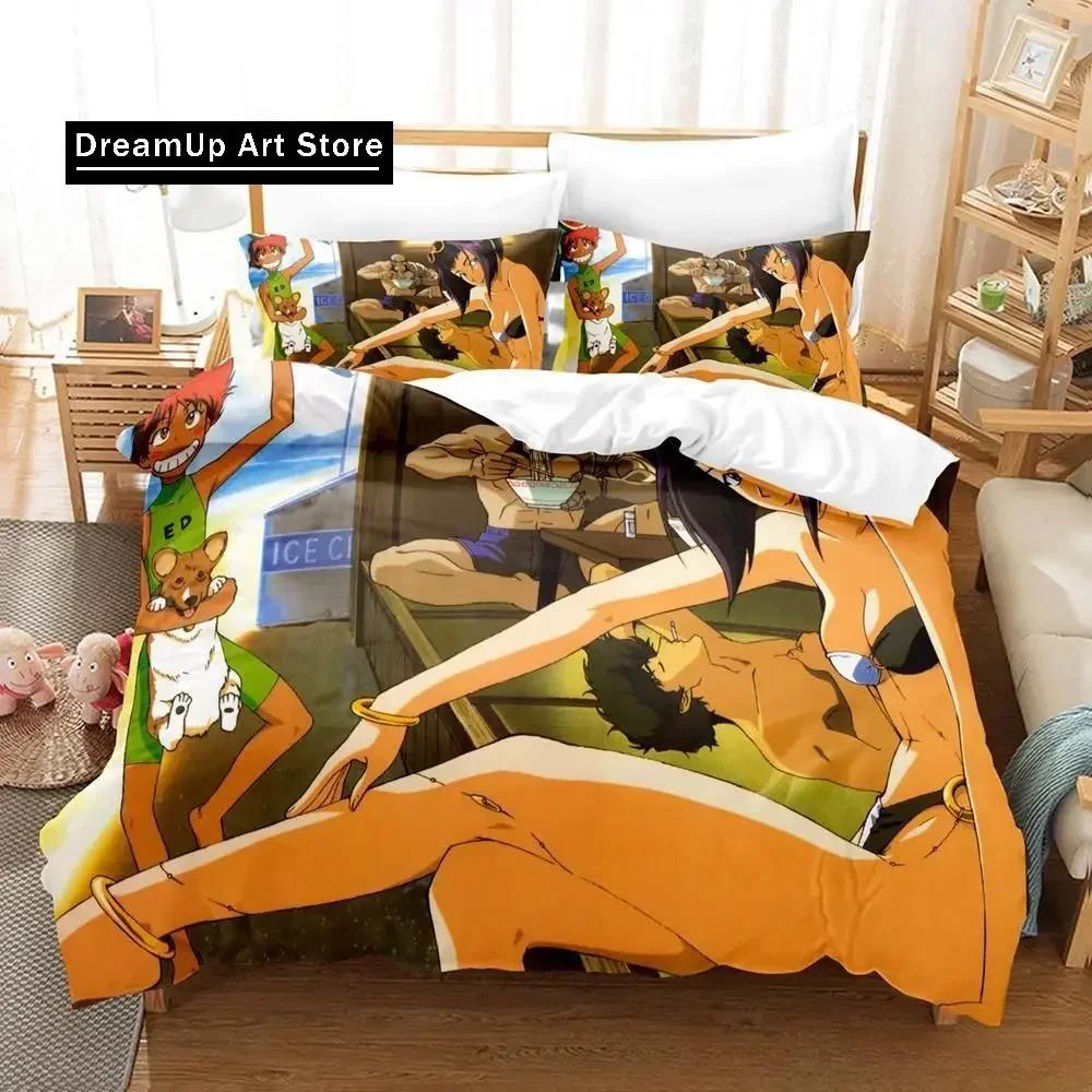 New Cowboy Bebop Bedding Set Single Twin Full Queen King Size Bed Set Adult Kid Bedroom Duvet Cover Sets 3D Game Bed Sheet Set