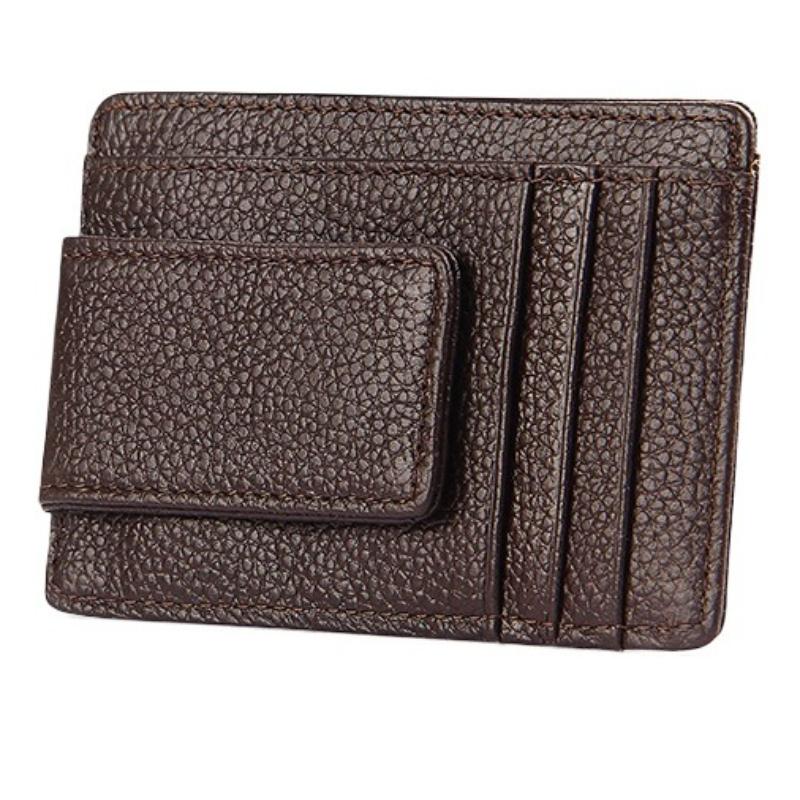 Money Clip, Front Pocket Wallet, Leather RFID Blocking Strong Magnet Thin Wallet